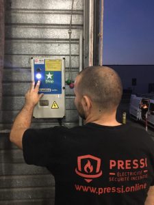 porte automatique - pressi - sécurité - incendie - électricité - 77 - 91 - 94 - seine et marne - montereau